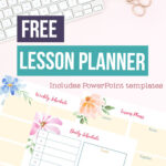 Floral Lesson Planner and PowerPoint Templates
