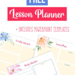 Printable Lesson Planner and PowerPoint Templates