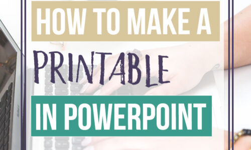 How to make a printable in Powerpoint - writing worksheets
